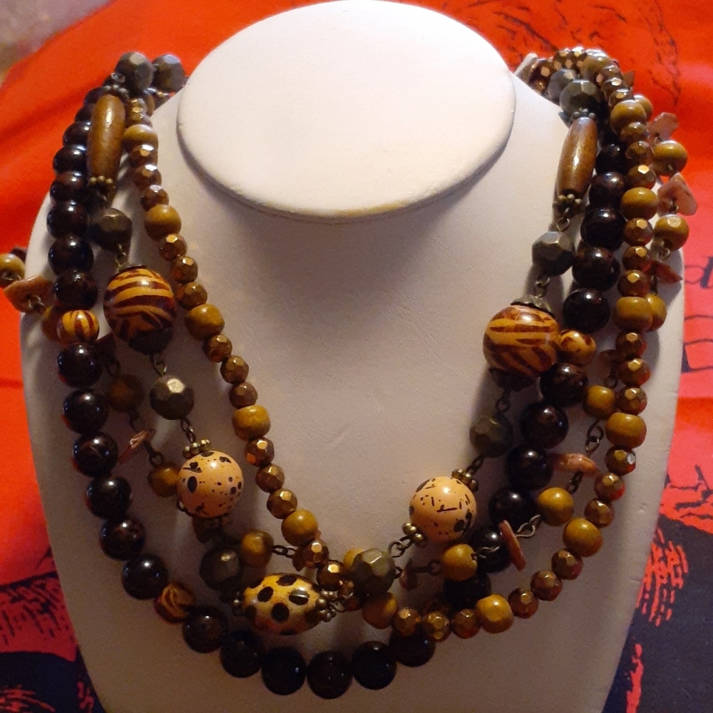 Multistrand Beaded Necklace
